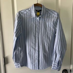 Banana Republic Light Blue Striped Shirt